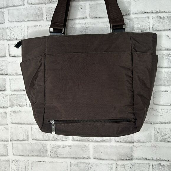 Baggallini Chocolate Town Tote Bag Purse Travel - Picture 3 of 8